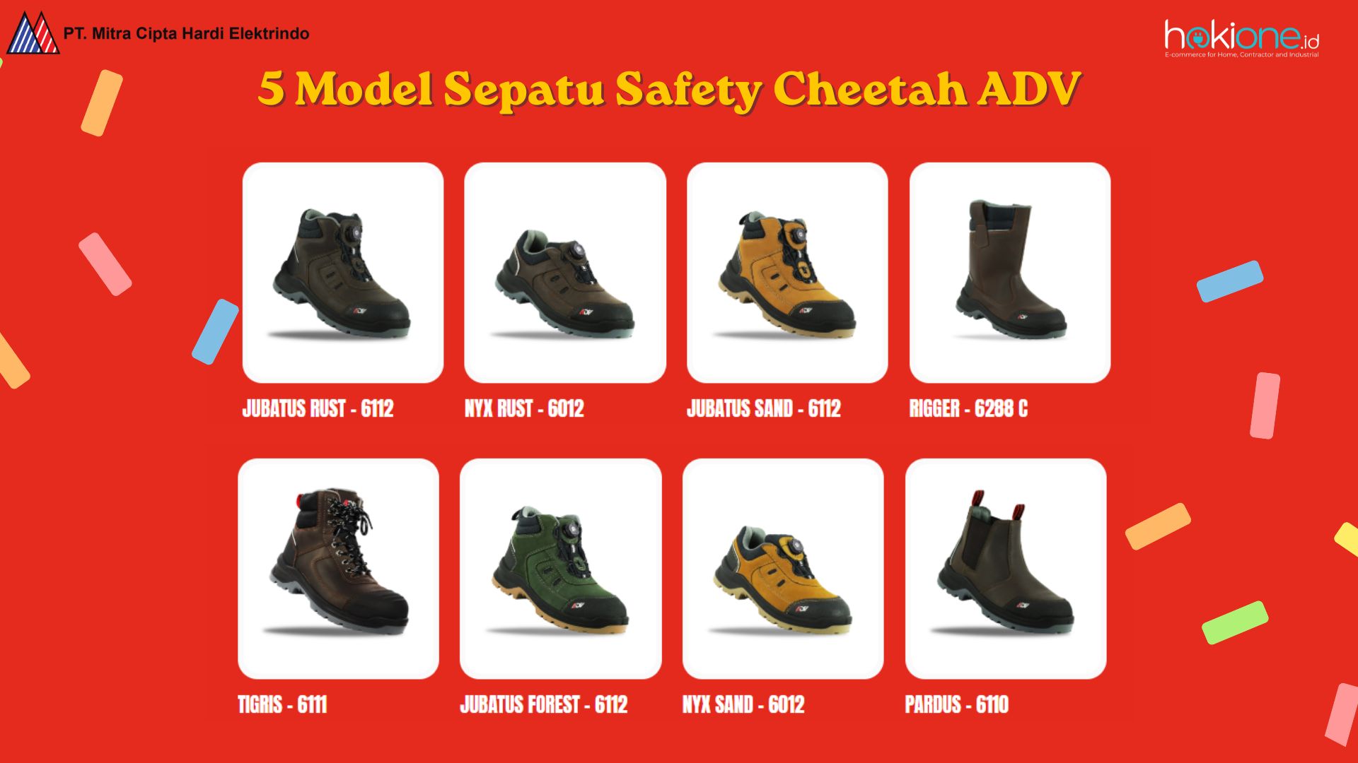 Spesifikasi Sepatu Safety Cheetah ADV Lengkap & 5 Rekomendasi Model Terbaiknya!